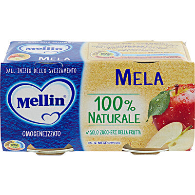 Mellin Omogeneizzato Frutta Mela 2 x 100 gr