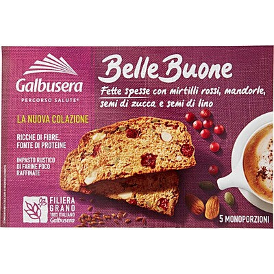 Galbusera Belle Buone Fette Biscottate Mirtilli 200gr