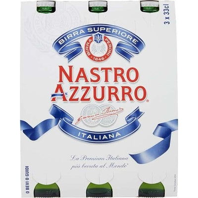 Nastro Azzurro 3 bottles of 330 ml