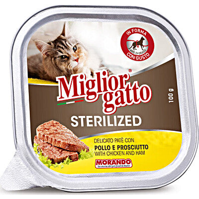 Migliorgatto Sterilized Paté Pollo e Prosciutto 100 gr