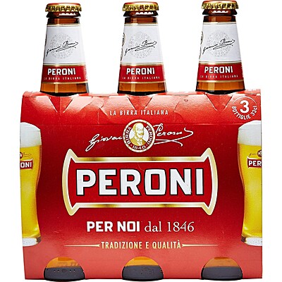 Peroni Beer, 3-pack of 330ml bottles