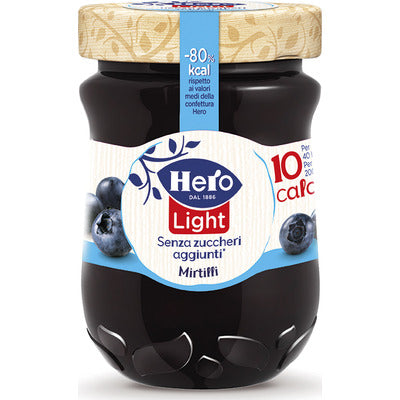 HERO Confettura LIGHT Mirtilli 280 gr