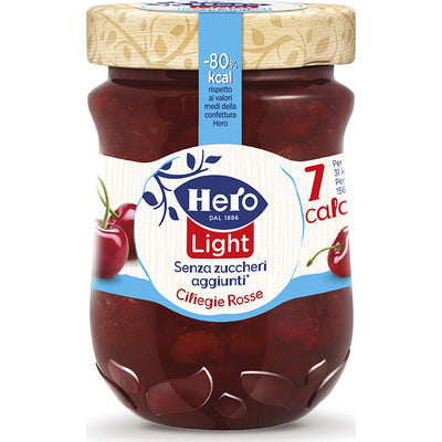 HERO Confettura LIGHT Ciliegie Rosse 280 gr