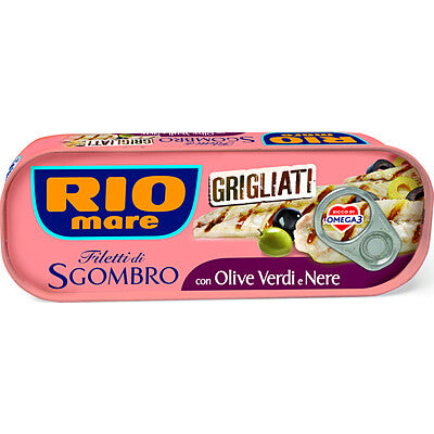 Rio Mare Mackerel with Green and Black Olives 120g