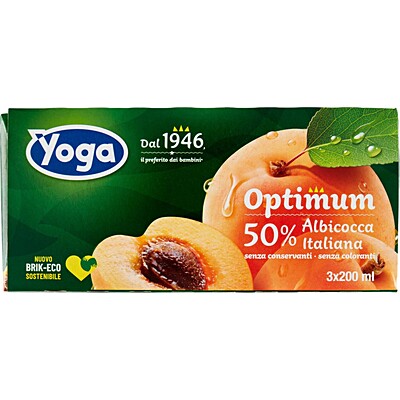 Yoga Apricot Juice 3 x 200 ml