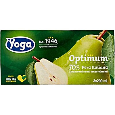 Yoga Pear Juice 3 x 200 ml