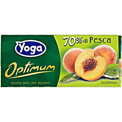 Yoga Peach Juice 3 x 200 ml