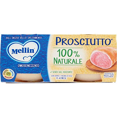 Mellin Homogénéisé Viande Jambon 2 x 80 gr