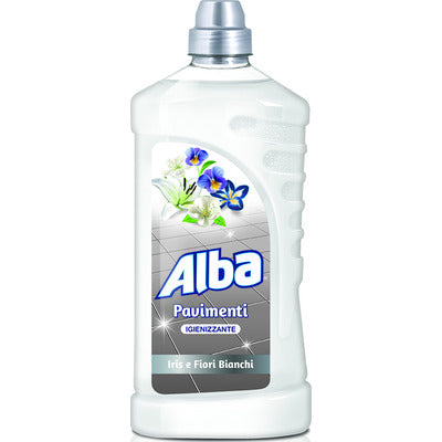 ALBA Pavimenti Iris e Fiori Bianchi 1000 ml – Sanitizing Detergent for Floors and Washable Surfaces