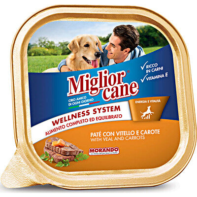 Migliorcane Barquette Veau et Carottes 300 gr
