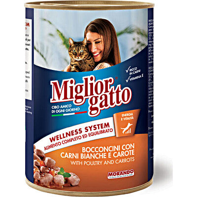 Migliorgatto Carni Bianche e Carote 405 gr