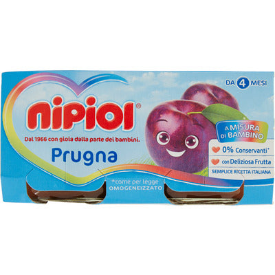 Nipiol Purée de Fruits Pruneaux 2 x 80 g