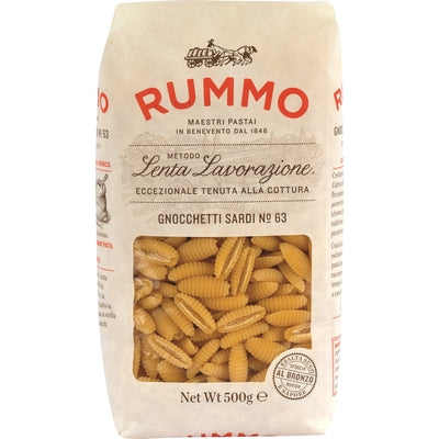 Rummo Sardinian Gnocchetti Pasta 63 500 gr