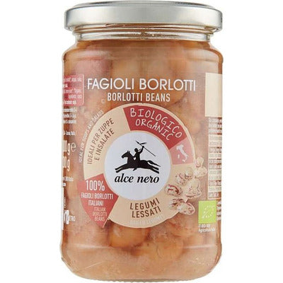 Alce Nero Fagioli Borlotti Lessati Biologici – 300 gr