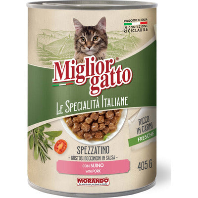 Migliorgatto Speciality Pork Chunks 405 gr