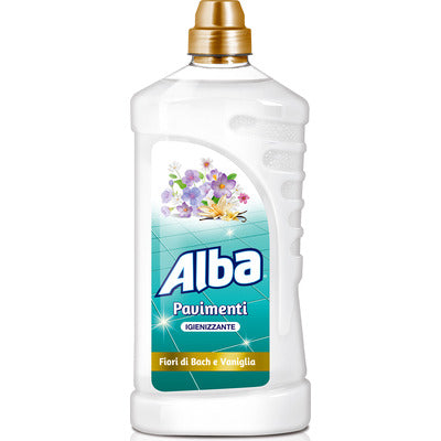 ALBA Pavimenti Bach Flowers and Vanilla 1000 ml – Sanitizing Detergent for Floors and Washable Surfaces
