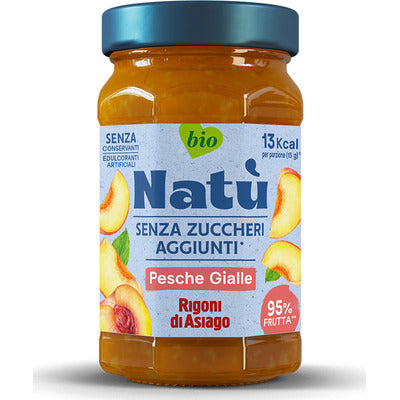 Pêches et pêches jaunes bio Natù sans sucre ajouté 240 g