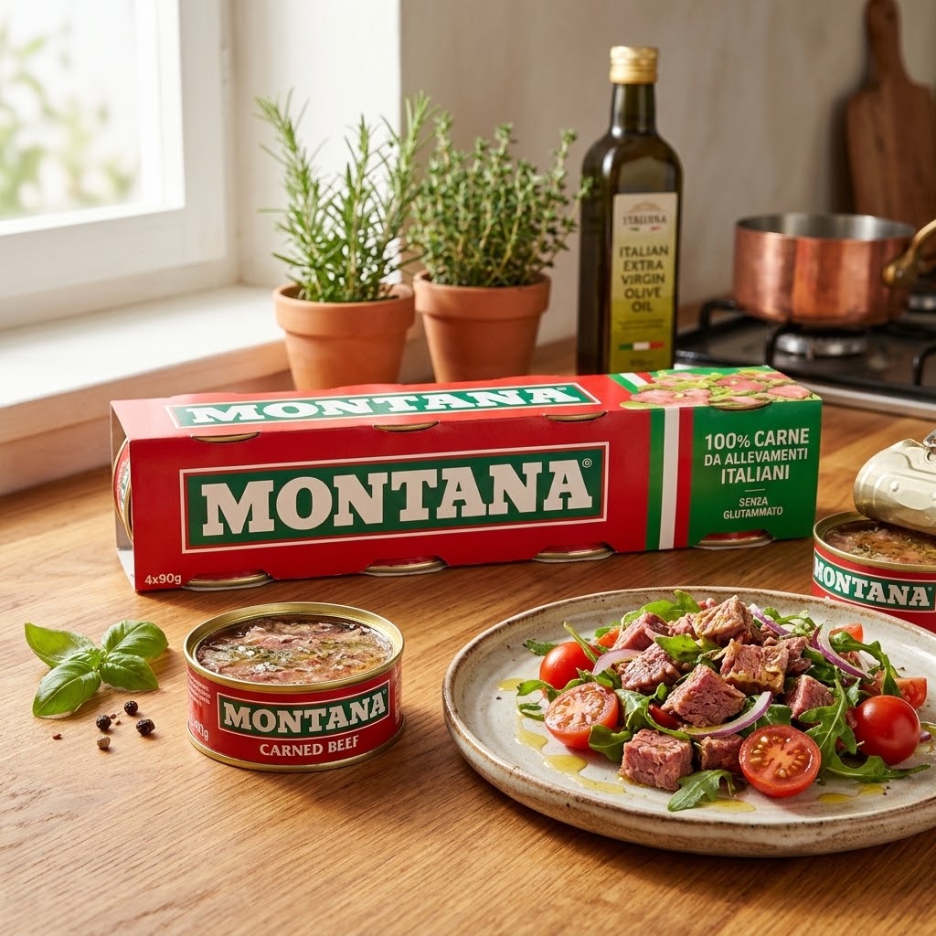 Montana Carne In Gelatina - Confezione 4 x 90g (360g)