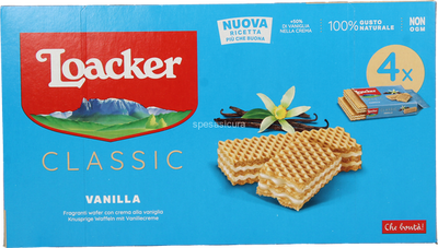 Loacker Wafer Classic Vanille – 45 g x 4