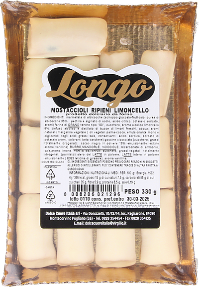 Longo Mostaccioli mignon ripieni di limoncello- 330 gr