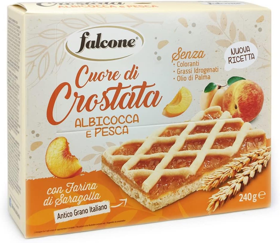 Falcone Crostatina Albicocca e Pesca 240gr