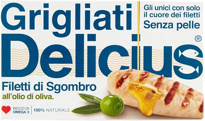 Delicius Filetti di Sgombro all'Olio di Oliva 125 gr