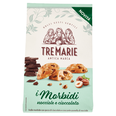 Soft Hazelnut and Chocolate Biscuits 300g Tre Marie