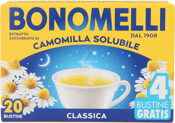 Bonomelli camomilla solubile 20 bustine