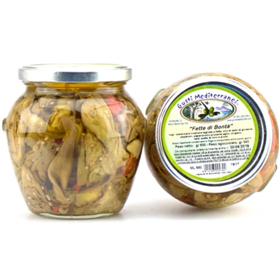 Tranches d'aubergine aux saveurs méditerranéennes (520 g)