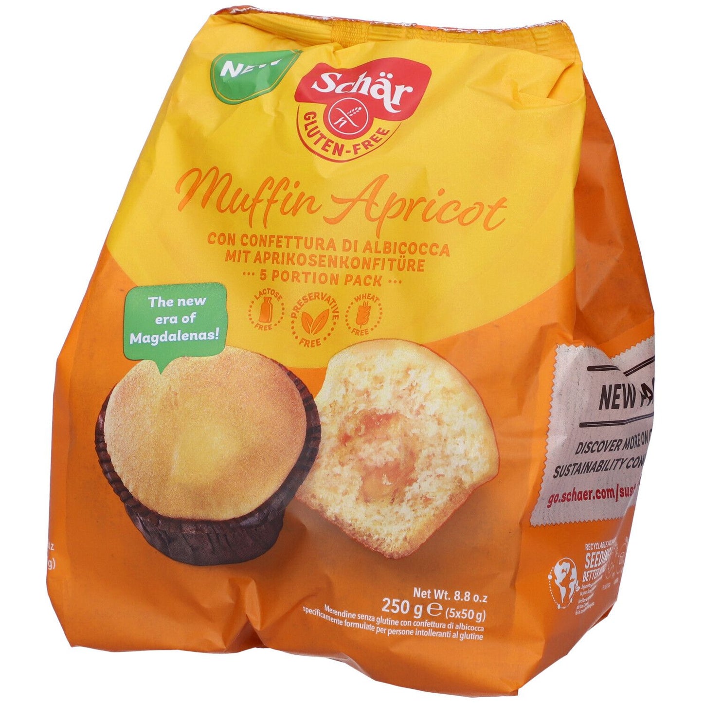 Schär Muffin à l'abricot Sans Gluten 8 x 30 g