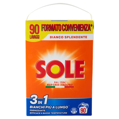 Sole Bianco Detersivo lavatrice in Polvere 90 lavaggi
