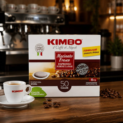 Kimbo Dosettes de café moulu frais 50 pces