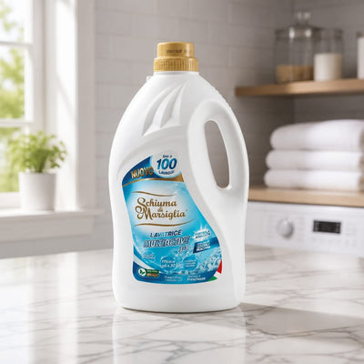Schiuma di Marsiglia Lavatrice Multiactive 3 in 1 100 Lavaggi Maxi Formato 5000 ml