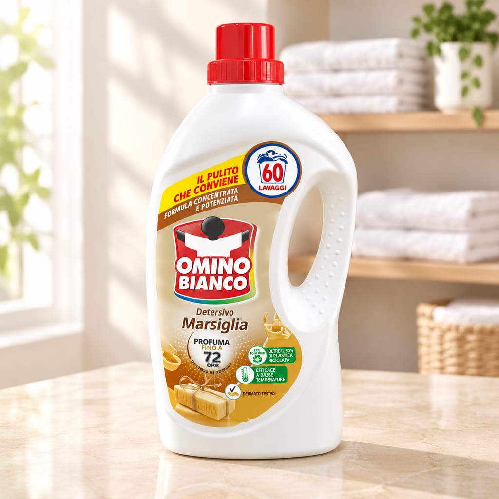 Omino Bianco Detersivo Lavatrice Marsiglia – 60 Lavaggi