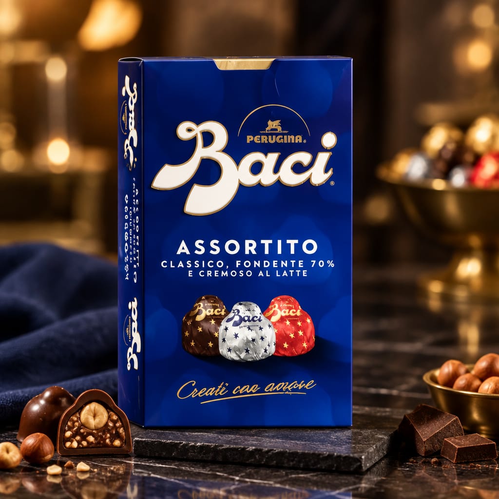 Baci Perugina - Assortito Cioccolatini Fondenti e al Latte 200g (16 Pz