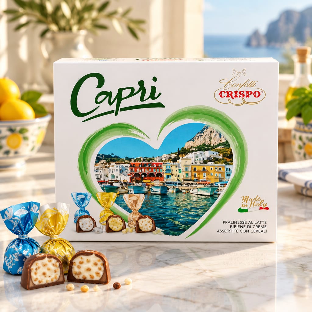 Crispo Capri - Cioccolatini Assortiti Confezione Regalo 250g