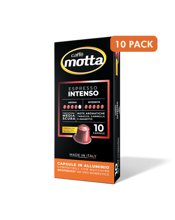 Motta Espresso Intense Coffee in Nespresso Compatible Capsules (10 pieces)