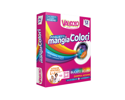 VALIDOSO Fogli Mangia Colori – 12 fogli per il bucato