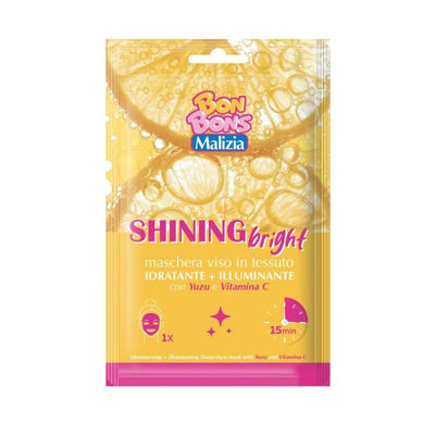 Malizia Bon Bons Shining bright maschera viso in tessuto 25 mL