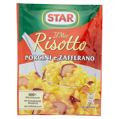 Star Risotto with Porcini Mushrooms and Saffron 175g