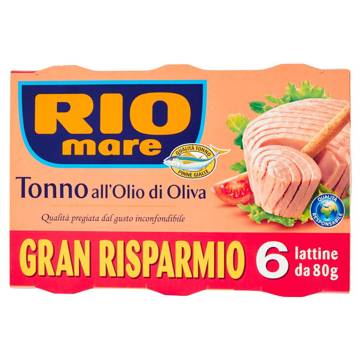 Thon Rio Mare à l'huile d'olive 80 g x6