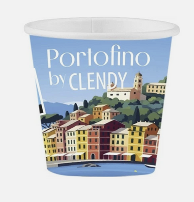 CLENDY 25 Bicchierini Caffè in Carta Portofino