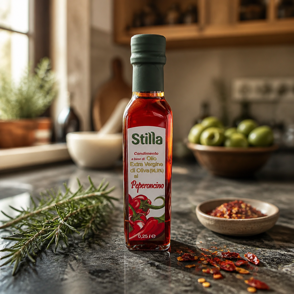 Stilla Olio Extra Vergine di Oliva al Peperoncino 250 ml