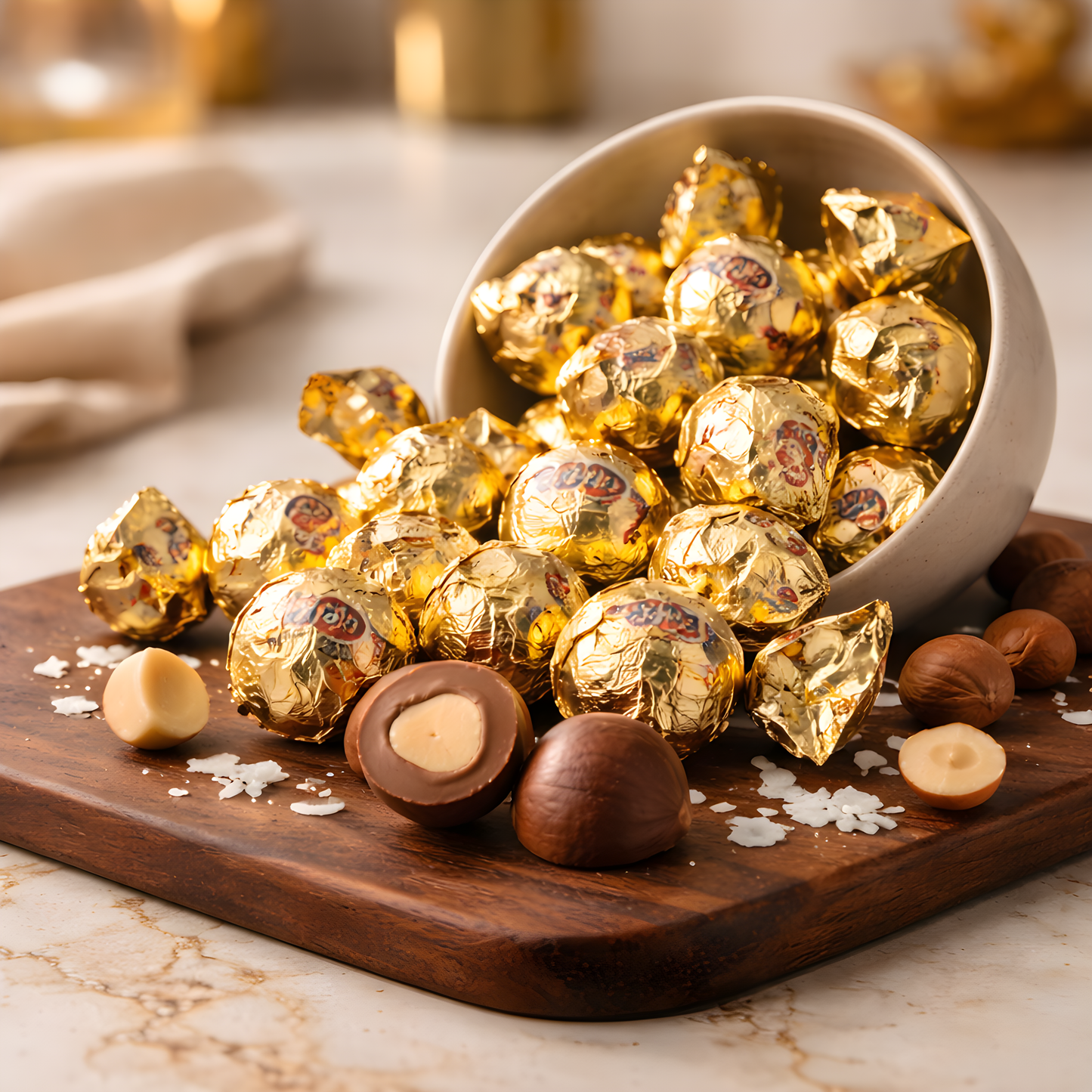 Crispo Chocolats au Lait et Noisettes Enrobés de Chocolat Fin Vrac 100 gr
