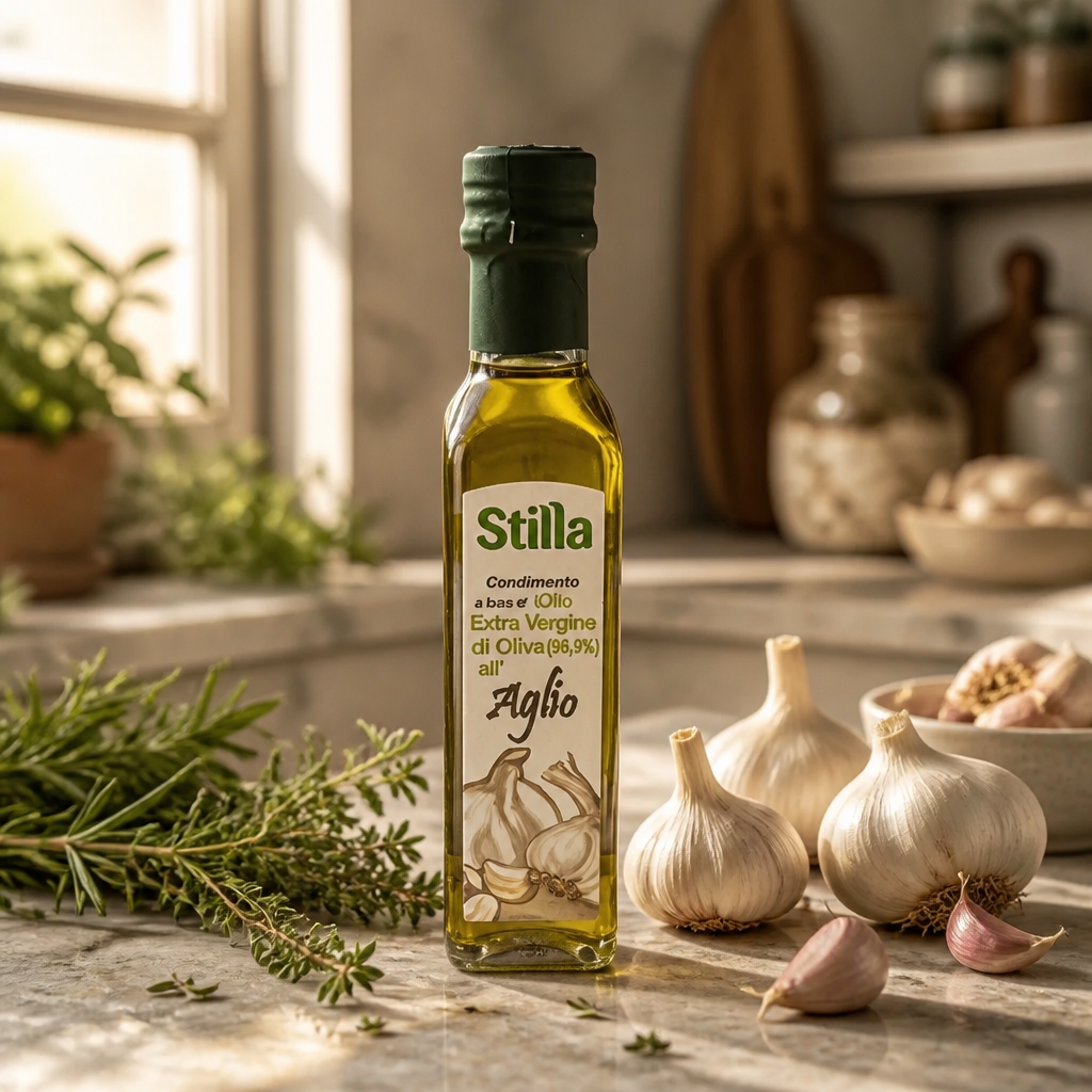 Stilla Olio Extra Vergine di Oliva all'Aglio 250 ml