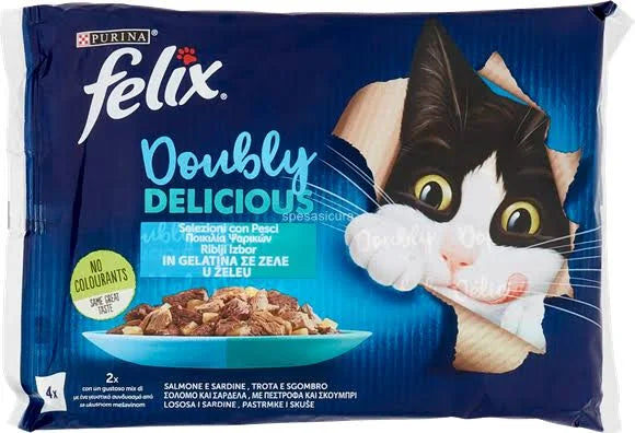 Felix Doublement Savoureux Chat Poisson 85 g x 4