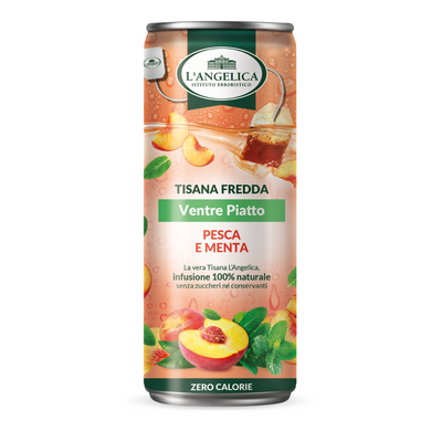 L'Angelica Tisana Fredda Ventre Piatto Zero Cal Pesca e Menta 240 ml