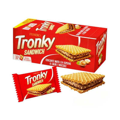 Wafer Tronky Sandwich - Ferrero - Nocciola 10 pezzi