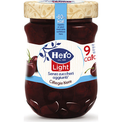 HERO Confettura LIGHT Ciliegie Nere 280 gr