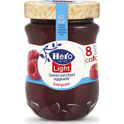 HERO Confettura LIGHT Lamponi 280 gr